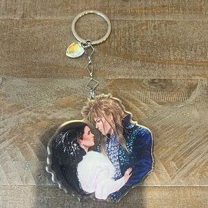 Brand New Labrynth Movie Keychain - David Bowie
